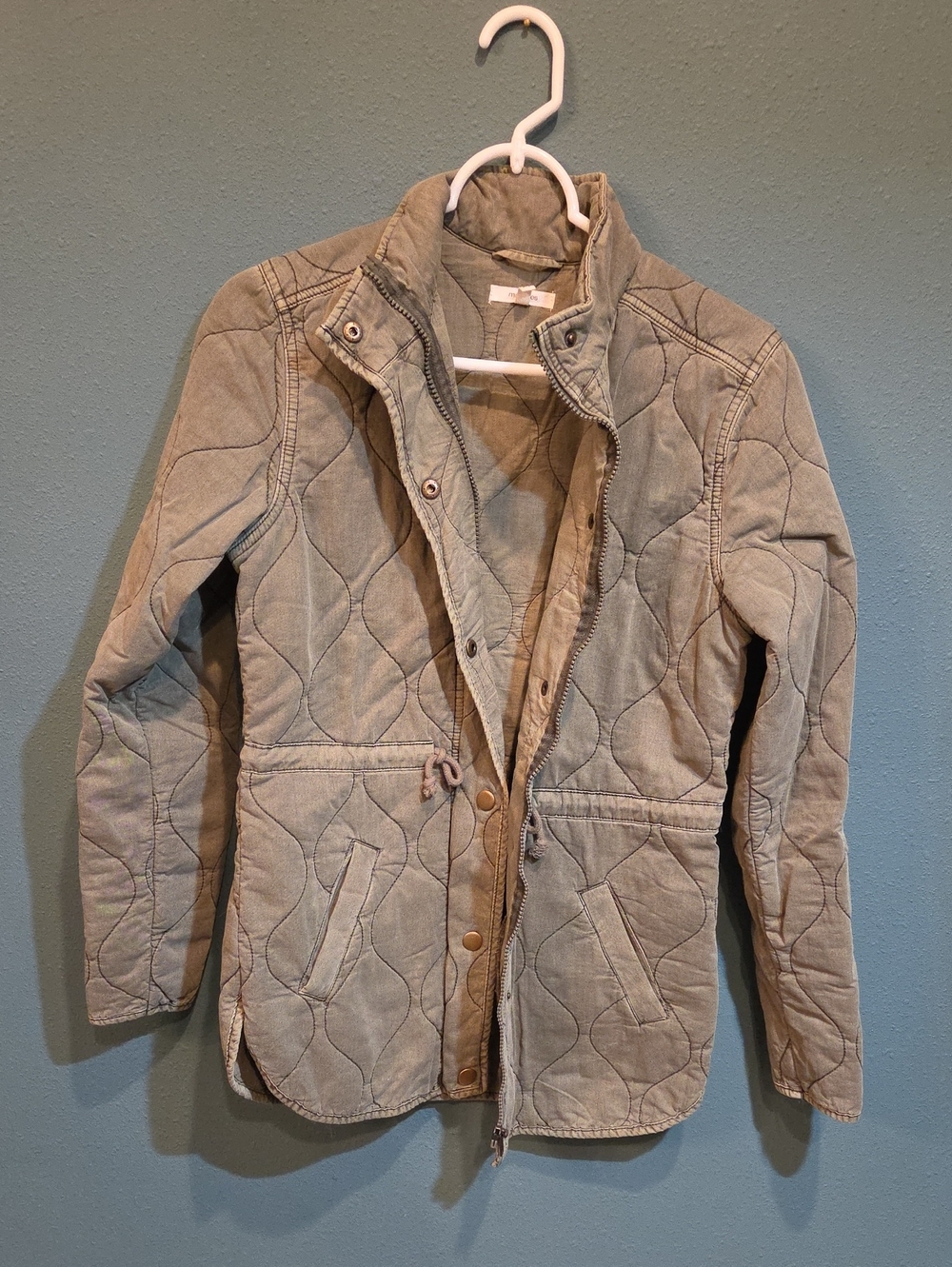 Maurices XS Quilted Green Jacket